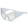 Oversized Cat Eye Sunglasses Adult Retro Punk Big Frame Special Shaped Shades Personalized Beach Sunscreen Fashion Sun Glasses