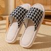 Linen Slippers Household Thick Bottom Straw Men and Women Cool Slippers Home Indoor Non-smelly Feet Non-slip Summer