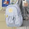 Schoolbag Japanese Small Fresh Girl Schoolbag Ins College Style Cute Backpack Junior High School Student Plaid Large Capacity Backpack