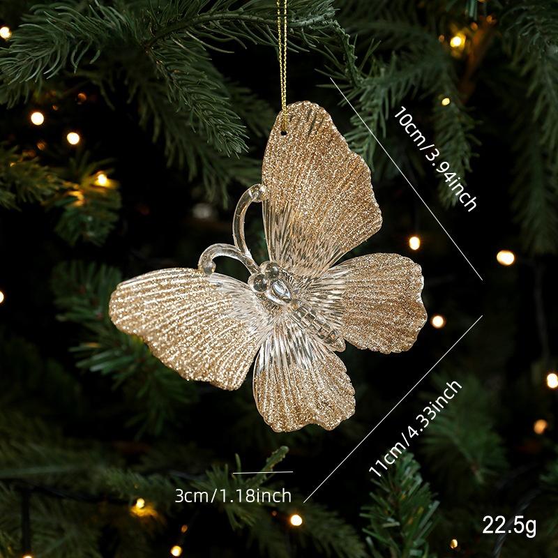 Weihnachtsbaumschmuck Glitzerkugel Rentier Schneeflocken Anhänger Weihnachtsbaumdekorationen Neujahrsparty Deko Navidad