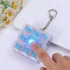 Rgb Mini Keyboard Stress Relief Toy Keychain Pendant Light-Up Fingertip Button Toy For Children Adults Relieve Stress