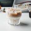 Leeseph Glas Kaffeetasse, Vintage Eis-Espressotassen Stapelbar Kaffeegläser für Latte Saft Milch Whiskey Soda Tee Wein Geschenk