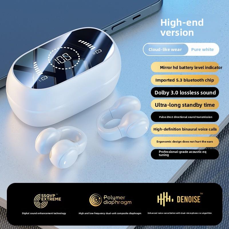 Admisitr The Wireless Bluetooth Headphones M47 Feature An Ear Clip Battery Level Display and Offer An Extremely Long Battery Life