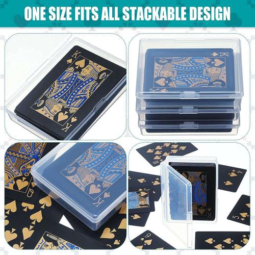 10-Piece Playing Card Box, Trading Card Case, Card Storage Organizer, Clear Card Case, for Gaming Cards, Plastic Storage Box