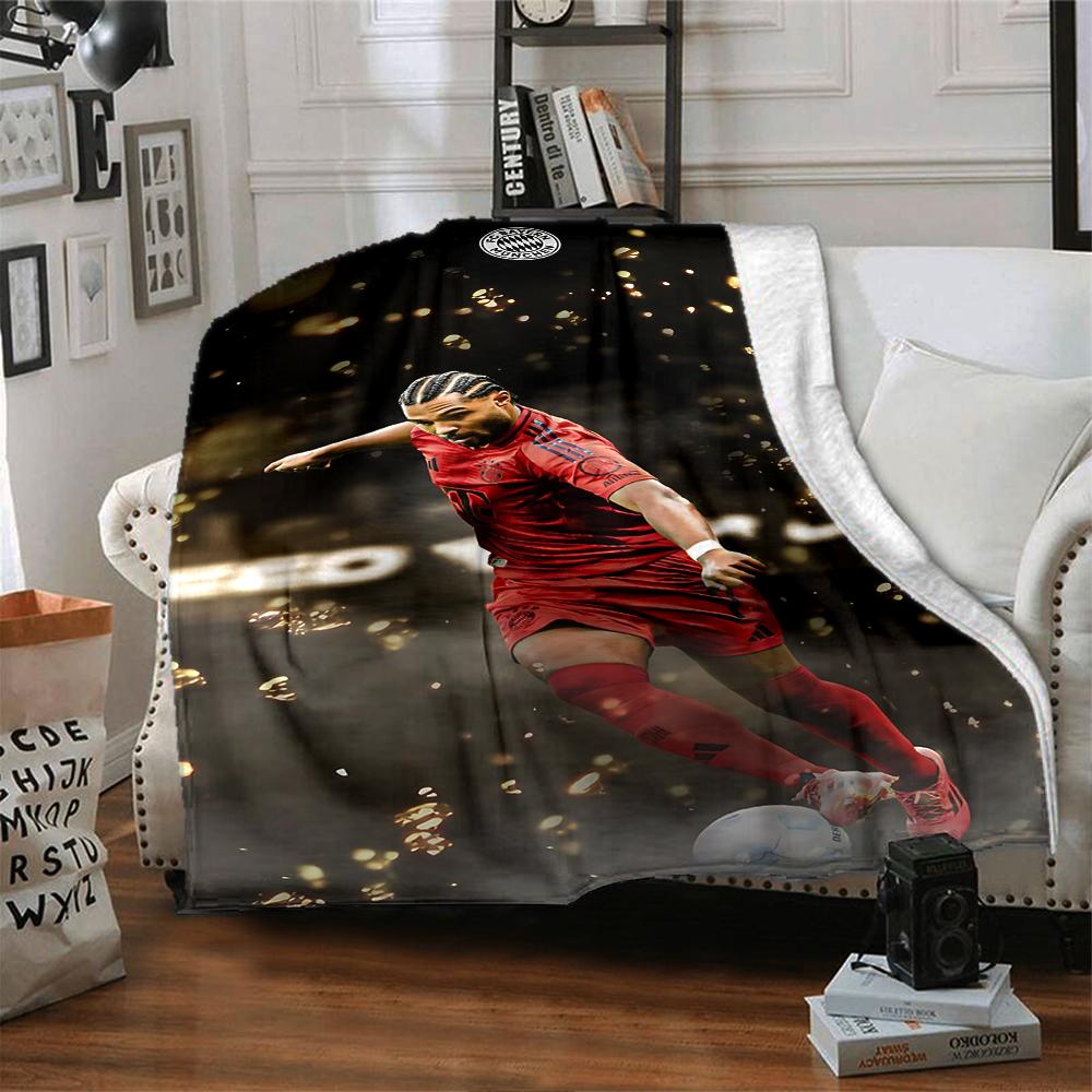 Soccer Celebration Moment Blankets Flannel Printed Breathable Warm Throw Blanket for Home Office Bedspreads 0708a70