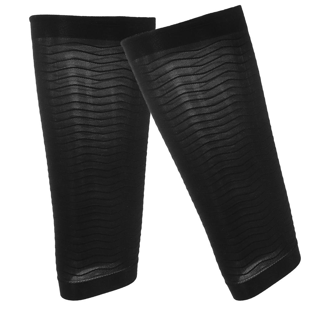 Women Thigh Sleeve Slimming Thigh Wraps Compression Sleeve Thigh Slimmer Shaper Black