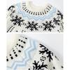 Pullovers Long Sleeves Sweaters Unisex Sweater Paragraph Autumn Winter Retro Floral Pattern Loose Round Neck Design Sense of The Bottoming Knitwear