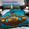 Glory Manchesters Emblematic Pride Three-piece set (1 * duvet cover + 2 * pillowcase, without core) 2D Flat Christmas birthday gift