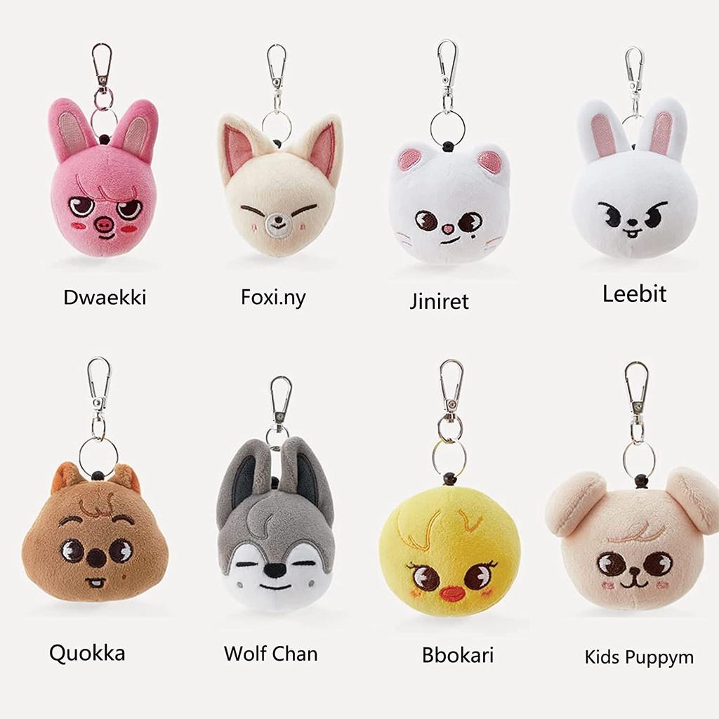 Adorable Skzoo Keychain Plush Toy Featuring Stray Kids Stuffed Doll Pendant Accessory