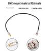 TNC Male To BNC Male Adapter Cable: 50 Ohm Microphone Antenna Extension