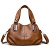 Large Capacity Multi-Compartment Shoulder Handbag - European & American Style for Middle-Aged Women