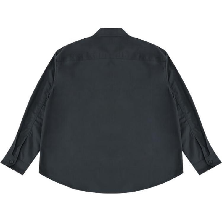 Converse Shirts Unisex Black Lapel Moderate Workwear 10027258-A01