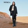 MO&Co. Women's Merino Wool High-Neck Double-Faced Coat
