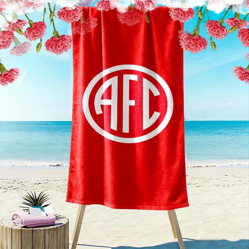 America Football Club Print Beach Towel, Large Soft Quick Dry Towel for Beach Camping Swimming