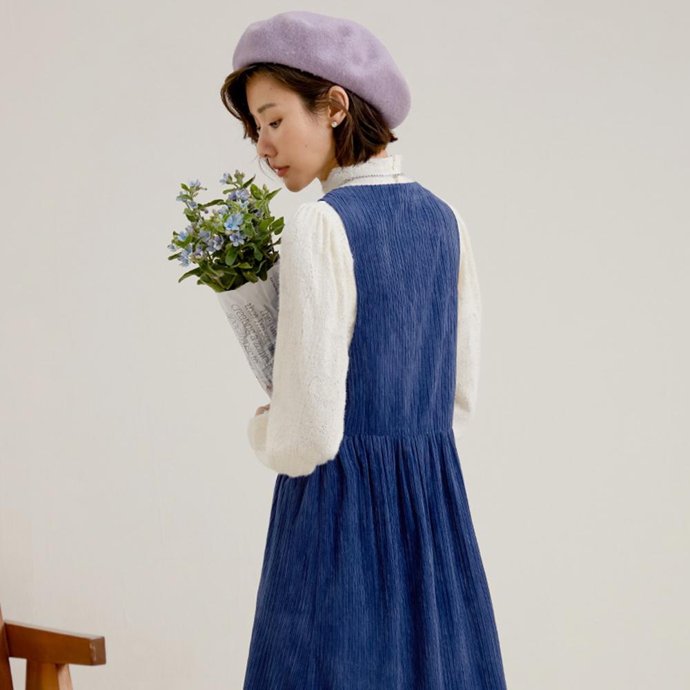 Laengsseon Ls_Galaxy Aurora Corduroy Dress