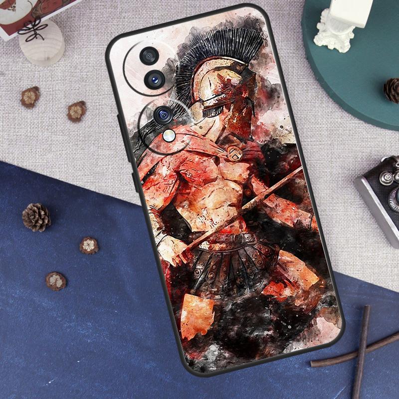 Spartan Warrior Soldier Case For Huawei Honor Magic 5 Pro X8 X9a 50 70 P Smart 2019 Nova 9 P20 P30 P40 Lite Cover