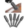 5Pcs Drill Bit Rotary Rasp File Set for Woodworking Cutter Wood Carving Tool Carpentry Wood Cutting Tool Bit Set
