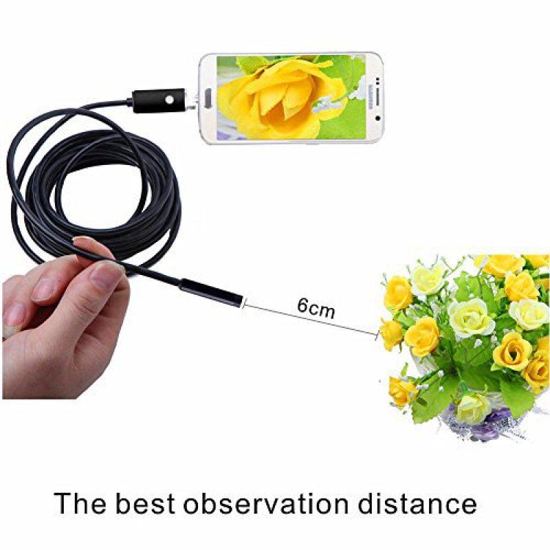 2 In 1 HD Waterproof 6LEDs 7/8mm Micro USB Android Endoscope Inspection Camera