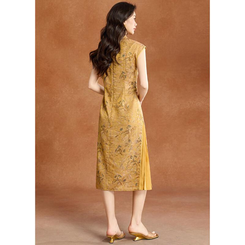 Meilannie Chinese Style Jacquard Cheongsam Dress