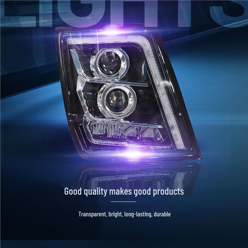 Shaanxi Delong X3000 LED Headlight Kit: Dual Lens, Flowing Turn Signal, Super Bright Standard