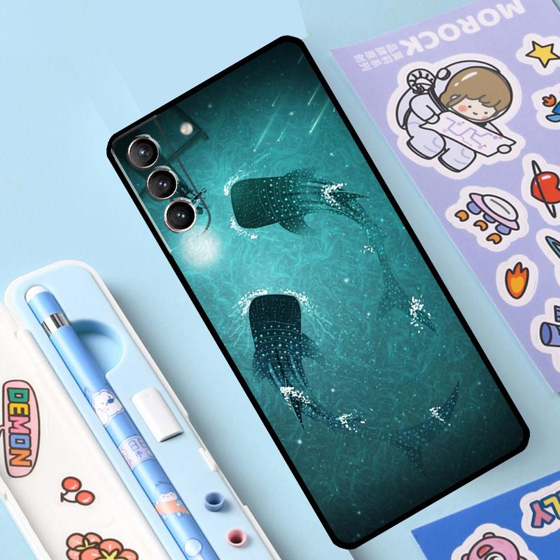 

Чехол для телефона Животное Китовая Акула Океана для Samsung Galaxy S23 S22 S21 Ultra S20 FE S9 S10 Note 10 Plus Note 20 Ultra Полное покрытие Galaxy S23Ultra