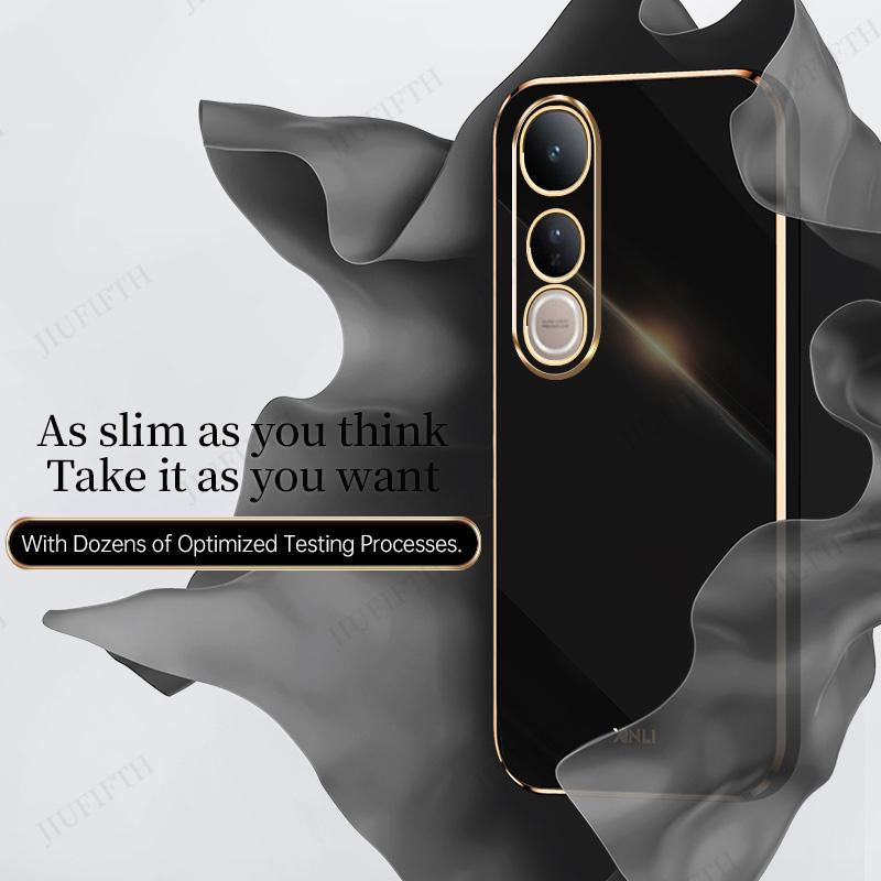 6D Plaiting Soft TPU Phone Cases For VIVO V50 Lite 5G Case Vovo V 50 V50Lite Silicone Shockproof Back Cover Carcase Capa Carcase