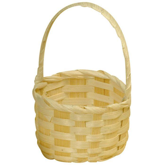 Panier Rond en Bambou 7,5 x 13 cm