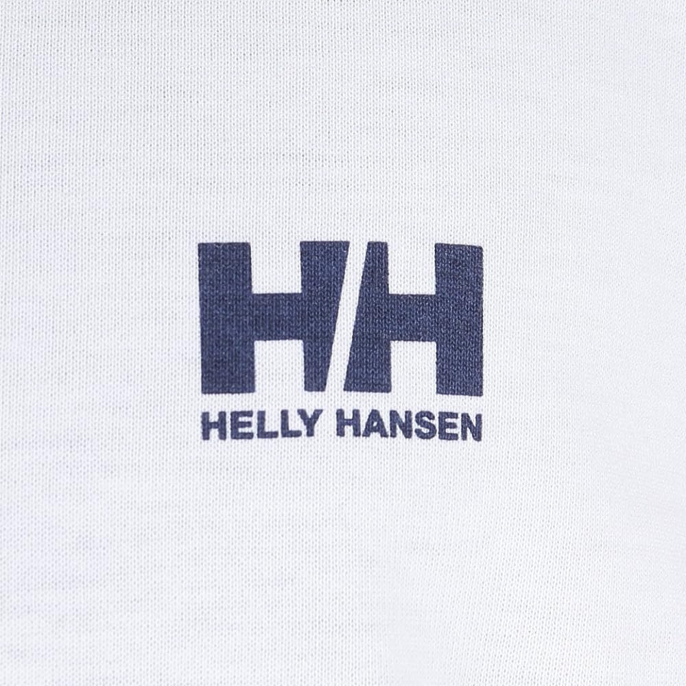 Helly Hansen Long Sleeve Letter Clear Size HH32380 Tee, Unisex, White, XL,