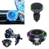 For Car Phone Holder Charger  TEC Fan Cooling Wireless Charging Holder Charging Pad with Cooling Fan Colorful LED