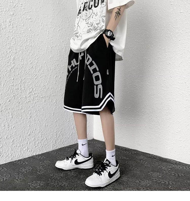

Men s Casual Loose Fit Graphic Print Sports Shorts with Elastic Waistband, Breathable Summer Wear M