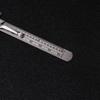 1/2 Pezzi Righello di Precisione in Acciaio Inossidabile da 6 Pollici Righello Tascabile Scorrevole Con Graduazioni in Pollici 1/32" Mm/Metrico Alta Precisione