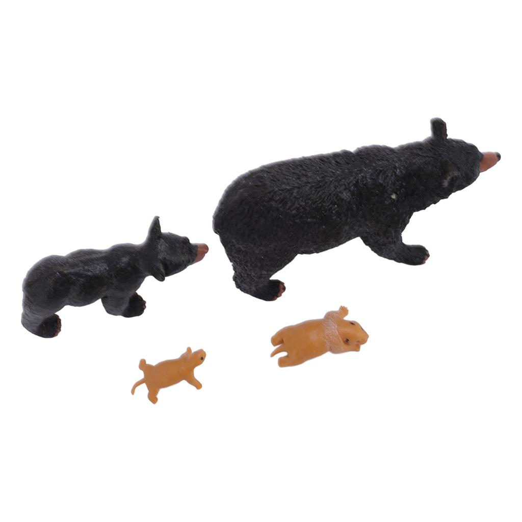 Bear Life Cycle Figure Cognitive Educational Decorative PVC Animal Life Cycle Figure for Teaching