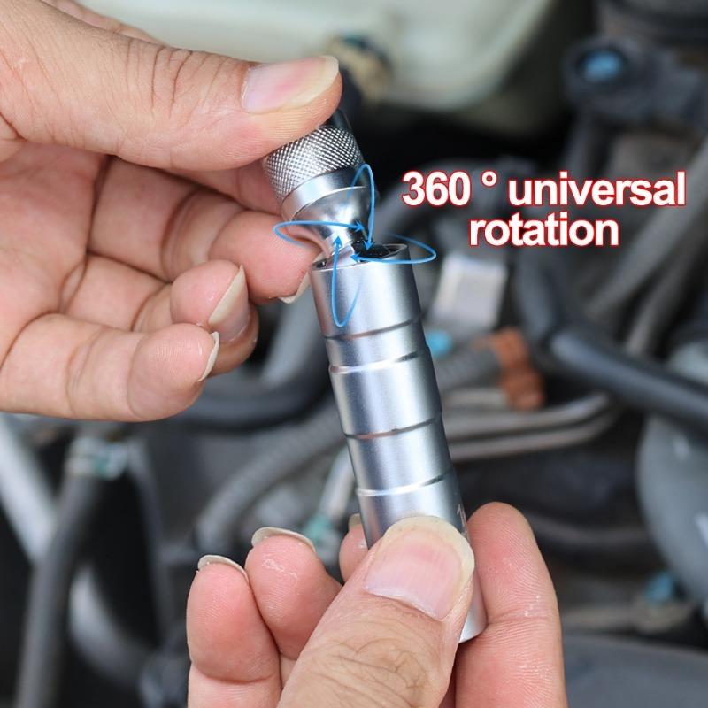 14/16mm Spark Plug Sleeve 3/8 Inch Interface Magnetic Spark Plug Wench Adapter Car Repair Spark Plug Removal Installation Tools