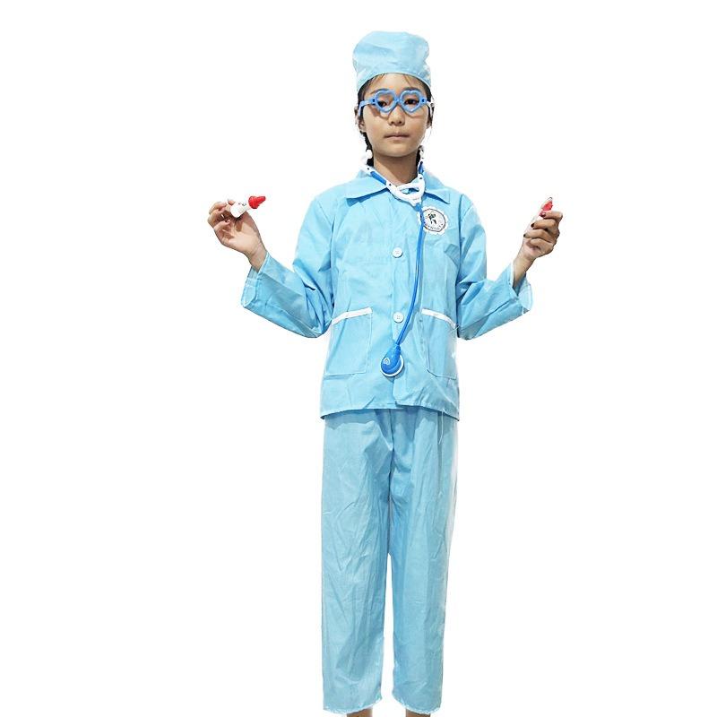 Halloween Children's Career Experience Show Costumes Children's Doctor Costumes Nursing Uniforms Dentist Veterinary Stage Show