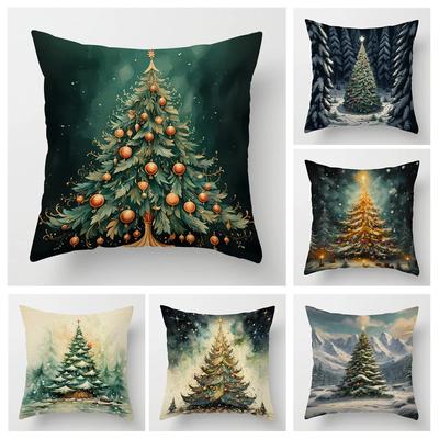 Modern Decorative Cushion for Home Living Room Decor Throw Pillow Cover 45*45 40x40cm 60x60cm 45x45cm 50x50cm Merry Christmas