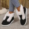 Foreign Trade Autumn and Winter New Large Size Short Tube Wool Snow Boots Women's Cross-border Warm Plush Thickened Wool Cotton Boots