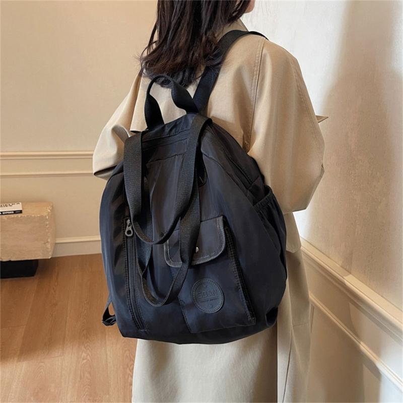 Nylon Backpack Purse for Women Fashion Ladies Shoulder Bag with Multiple Pockets Large Capacity Travel Daypacks Bags