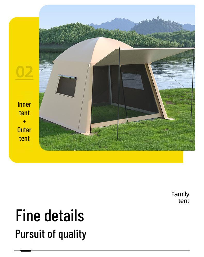 Portable Outdoor Mesh Gazebo: Large Sunshade Tent with Mosquito Net for Beach or Camping