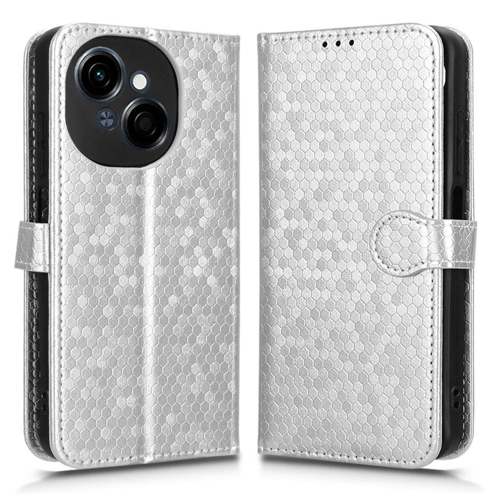 For TECNO Spark Go 2025/Spark Go 1/Pop 9 4G Wallet Case Dot Pattern Imprint PU Leather Phone Cover