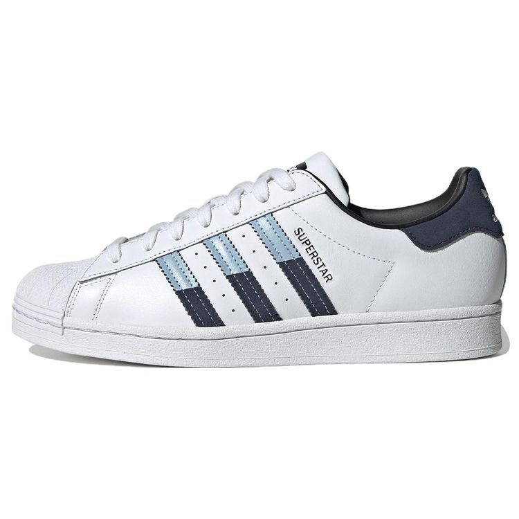 

Adidas Оригинальные кожаные кроссовки Superstar с низким верхом, унисекс, белые HQ2207 40⅔