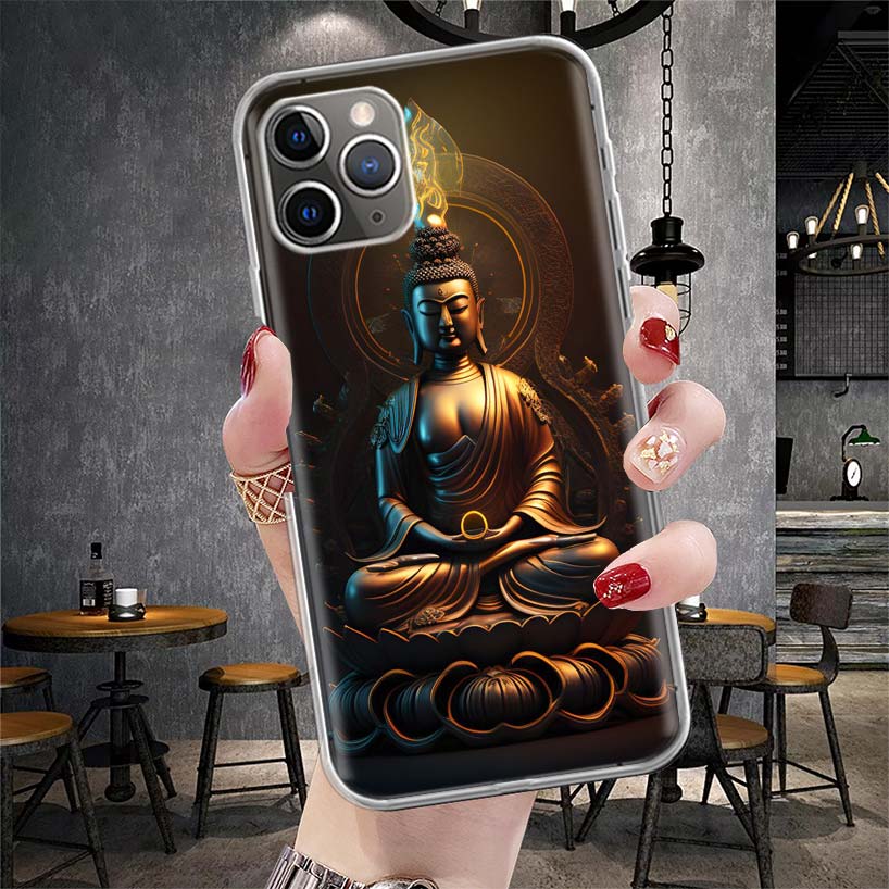 Gautama Buddha Budha Belief Soft Phone Case For IPhone 11 17 Air 16E 16 Pro Max 15 + 14 Plus 13 Mini 12 Apple 7 SE 8 Fundas Coqu