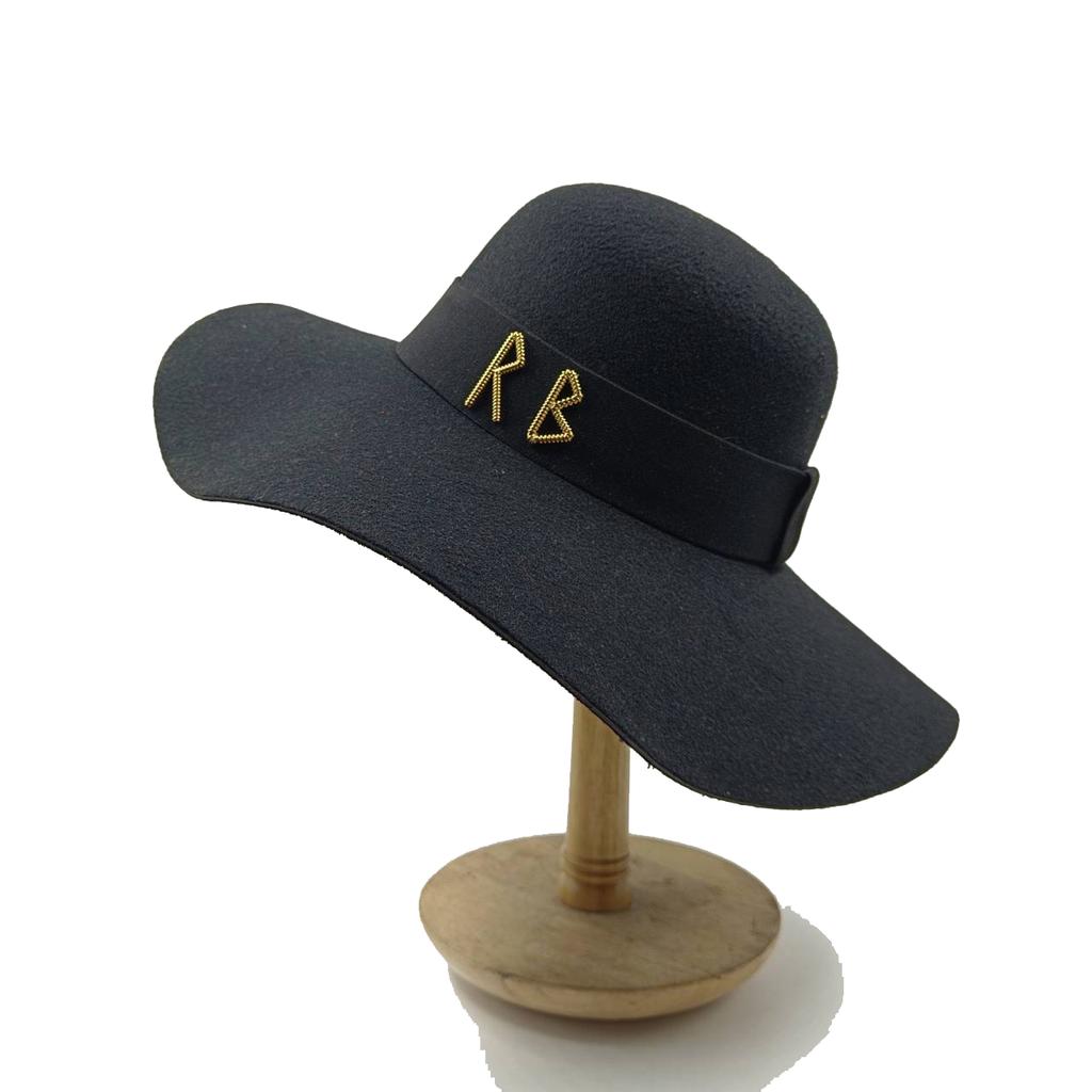 Beach Hat Punk Pearl Chain DIY Concave Crown Sun Hat New Korean Letter Hat Beach Hat Men's and Women's Punk Hat Candy Color Sun