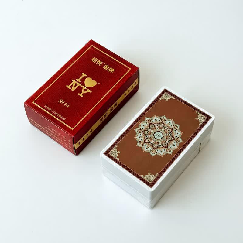Meita 330g Black Core Linen Finish Playing Cards, 2-Deck Set