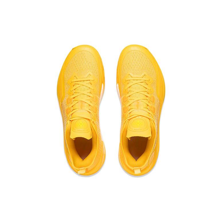 New LiNing Liren 3 V2 Sunshine Cushioning Anti Slip And Wear Resistant Low Top Basketball Shoes Fluorescent Banana Yellow ABAT057-10