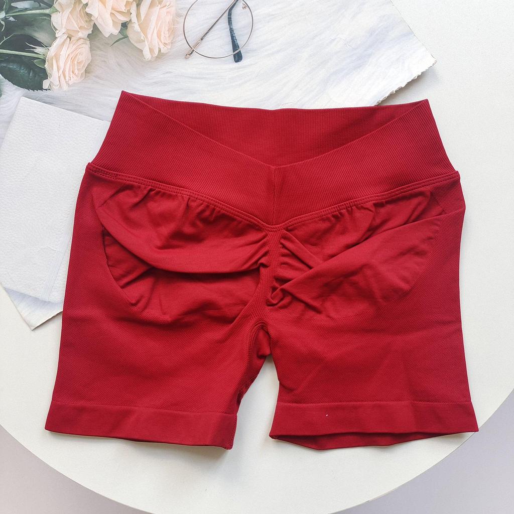 European & American Butt-Lifting V-Waist Breathable Fitness Yoga Shorts