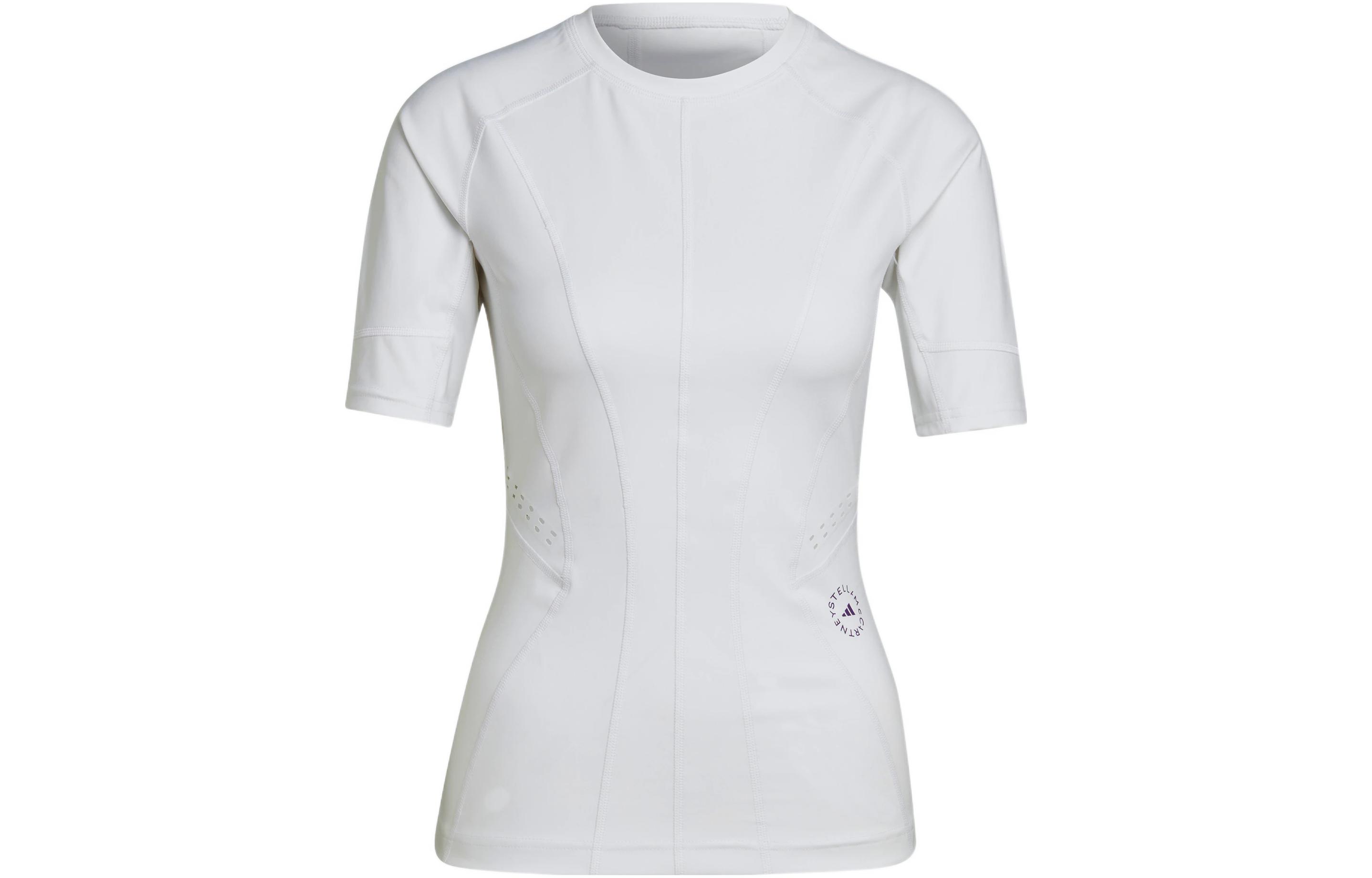 Adidas T Shirts Women s White Crew Neck Moderate HI6152 XS