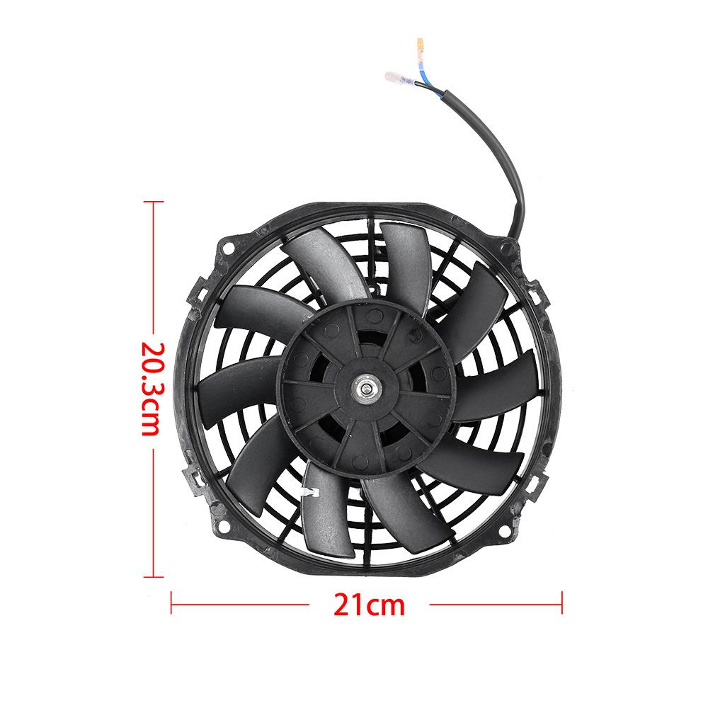 Car Modification: General Motors Fan, 12V80W Radiator, Cooling Electronic Fan 7 inches чёрный