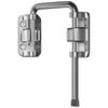 Stainless Steel Door Lock No-drill Safety Barrel Bolt Non Perforated Buckle  Bathroom Doors