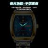 Barrel-shaped men's watches men's high-end business men's watches in the elderly waterproof luminous ten