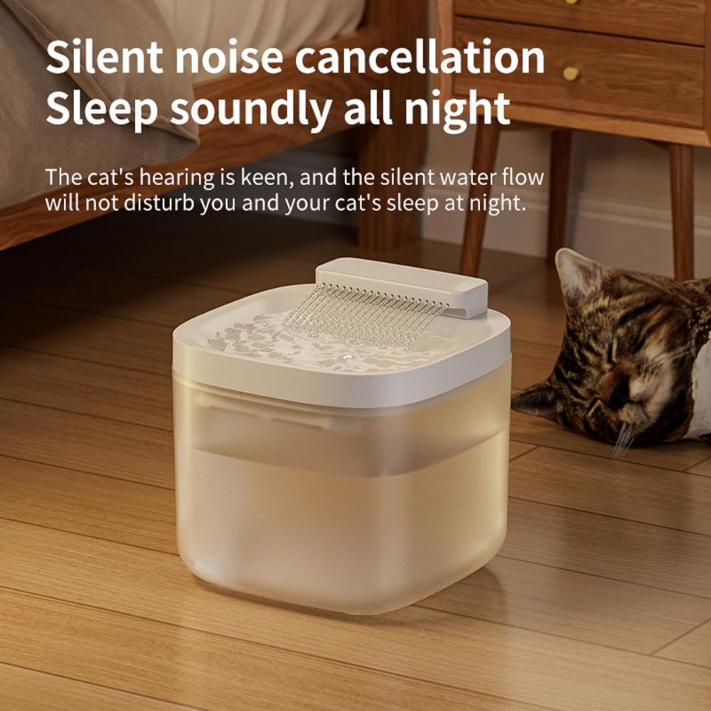 3L Cat Water Fountain Auto Recirculate Filter Anti-Dry Burning Cat Water Dispenser Auto Recirculating Pet Water Flow Drinker